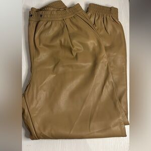 Chic Brown faux leather pants sz Medium